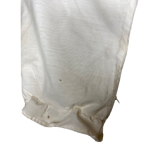 Vintage handmade white bloomers pantaloone size 4T with 16” waist DISTRESSED - Picture 5 of 11